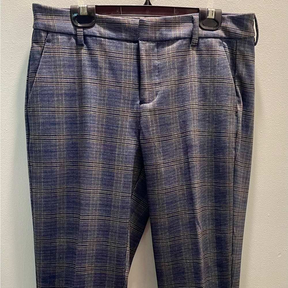 Liverpool Crop Plaid Pants